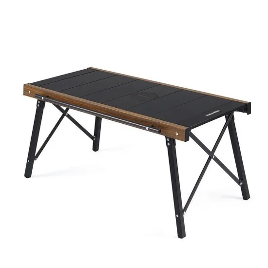 Naturehike Square Fold IGT Quick Opening Folding Table - Black(88*44*42-62)